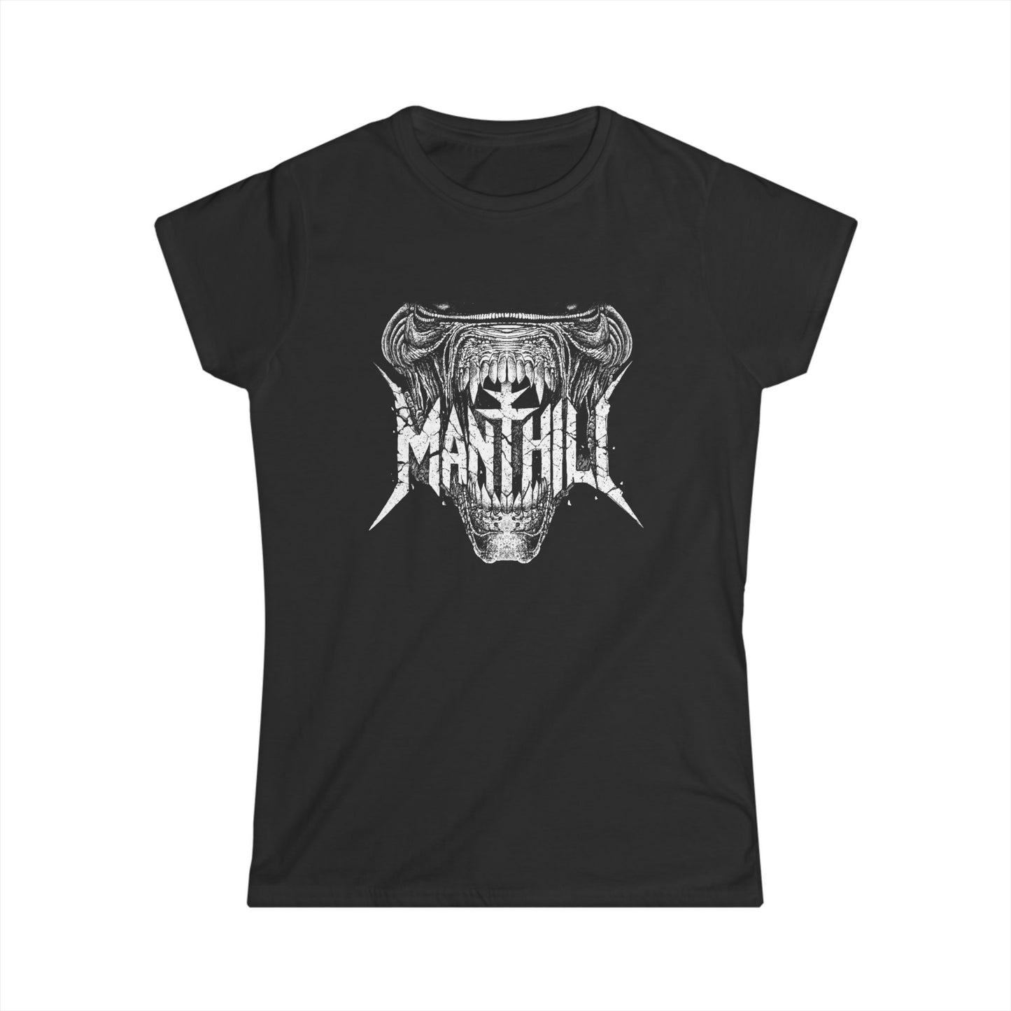 Women's Tee — "MANTHILL Predator" Band Shirt